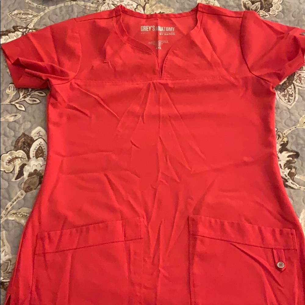 Grey’s Anatomy women’s scrub top, XXS